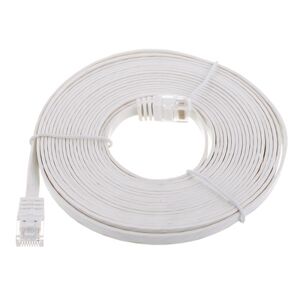 Lindy Cat6 Flach-cable 5m White Weiß