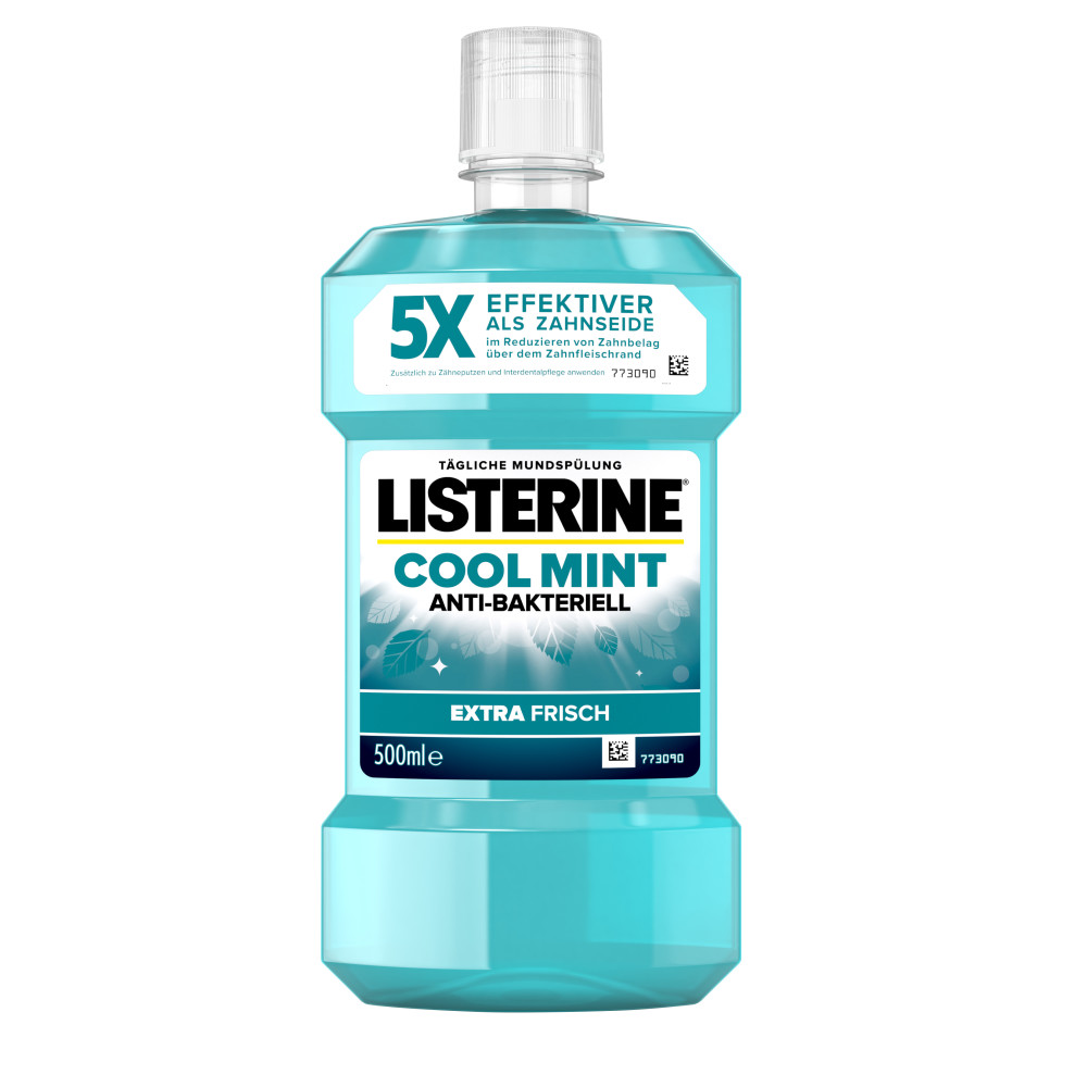 Listerine Cool Mint Mundspülung 12 X 500ml Extra Frisch - Tägliche Mundspülung
