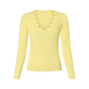 Liu Jo Collection Pullover Damen Viskose V-ausschnitt, Gelb