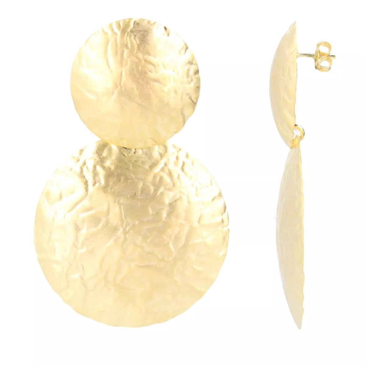 lott.gioielli ohrringe - classic earring pendant curved round l - gr. unisize - in - fÃ¼r damen gold donna