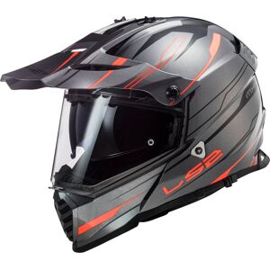 Ls2 Mx436 Pioneer Evo Knight Motocross Helm - Grau Orange - 2xl - Unisex