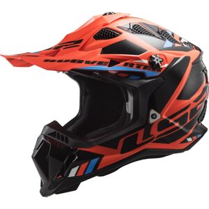 Ls2 Mx700 Subverter Evo Ii Stomp Motocross Helm - Schwarz Orange - M - Unisex
