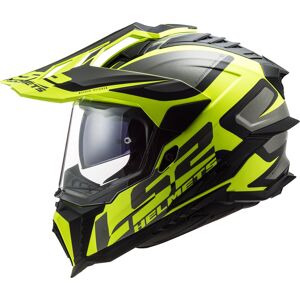 Ls2 Mx701 Explorer Alter Matt Motocross Helm - Schwarz Gelb - M - Unisex