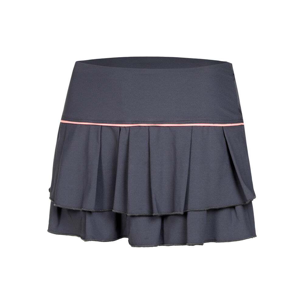 lucky in love pleat tier with piping rock damen - xs dunkelgrau donna