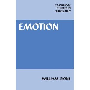 Lyons - Emotion (cambridge Studies In Philosophy)