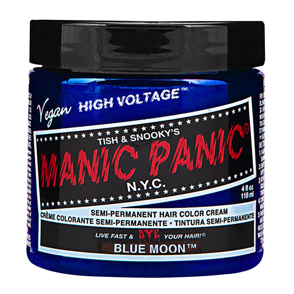 manic panic - gothic haar-farben - blue moon - classic - blau uomo