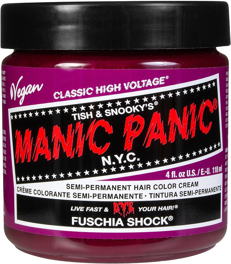manic panic - gothic haar-farben - shock - classic - fuchsia uomo
