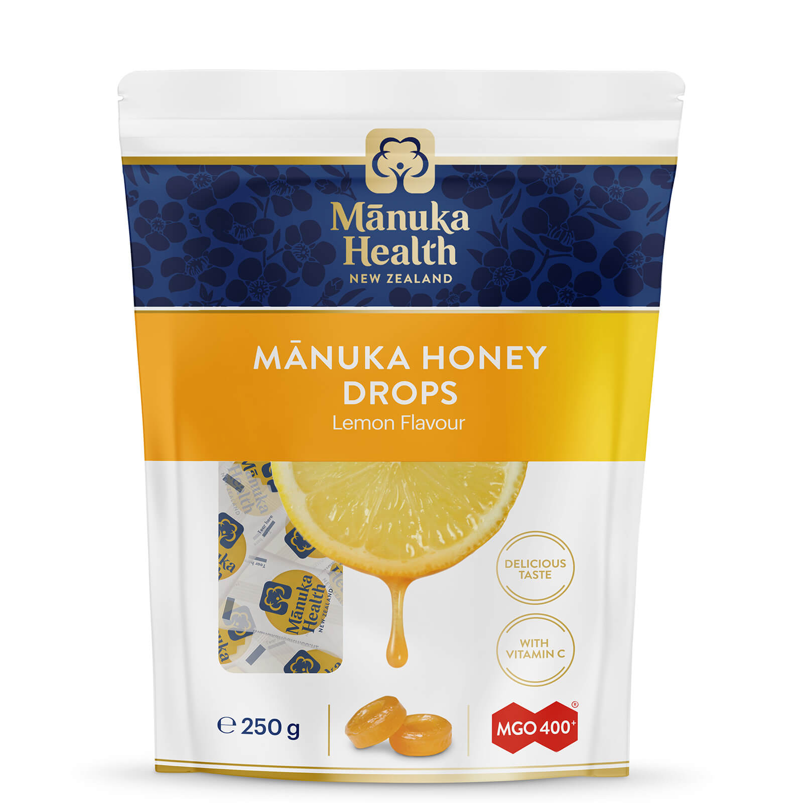 manuka health new zealand ltd manuka health mgo 400+ manuka honey lozenges with lemon - 58 lozenges uomo