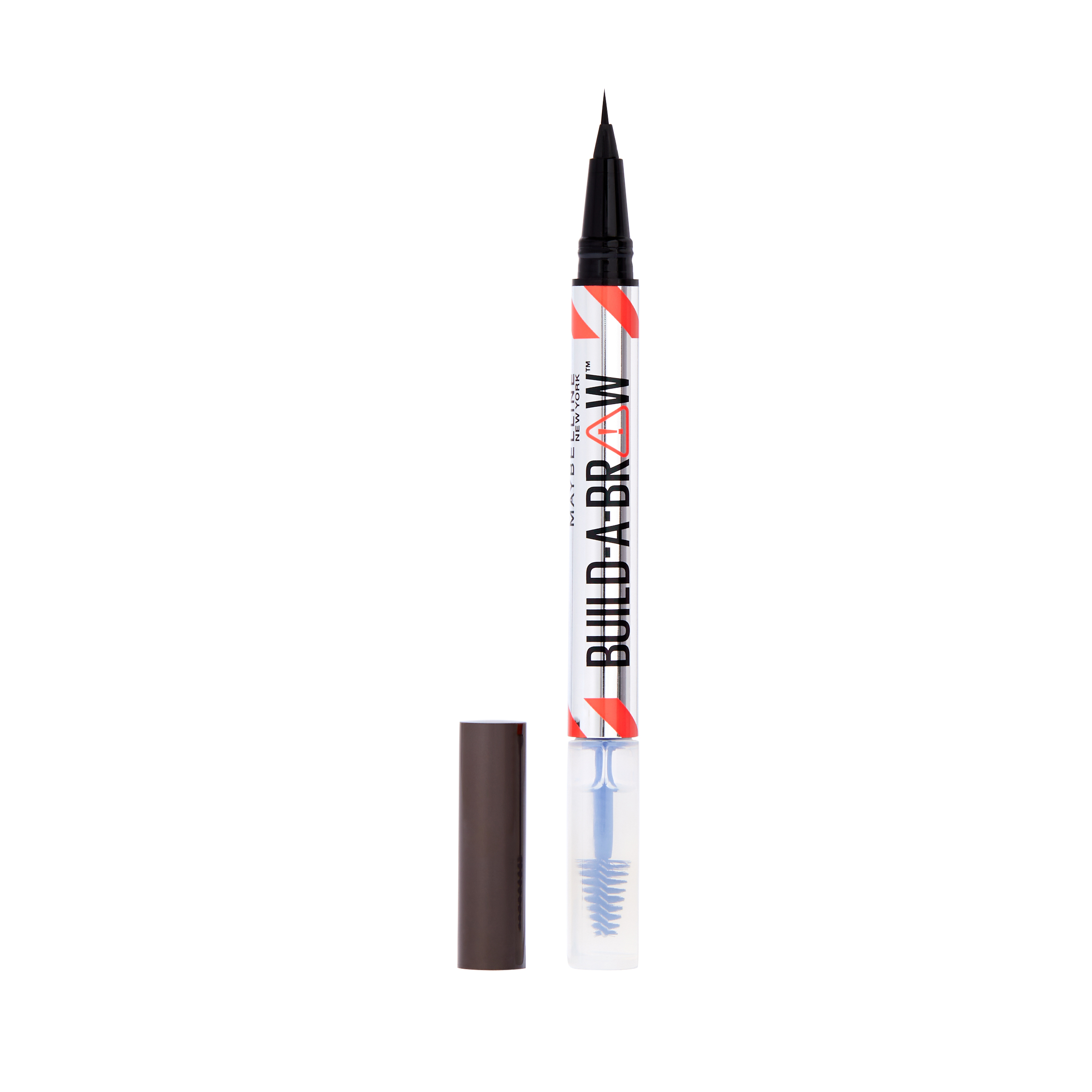 maybelline build-a-brow 2 easy steps eye brow pencil and gel (various shades) - ash brown