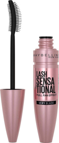 maybelline lash sensational volumising and thickening eyelash lengthening mascara - 01 very black (pack of 4)
