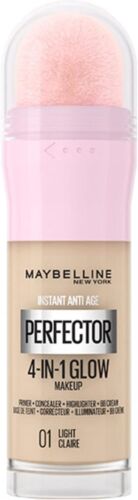 Maybelline New York Instant 01 Anti-aging Perfector, 4-in-1 Glühgrundierung 20ml, 3er-pack