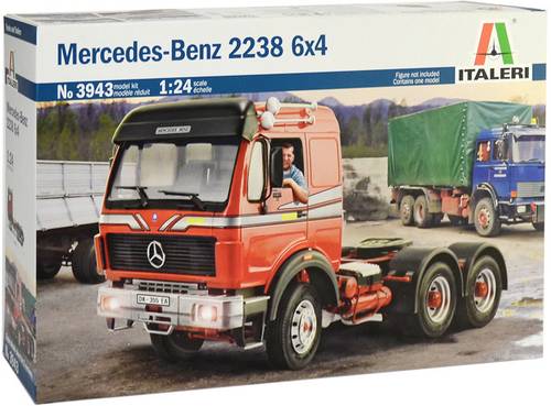 Mercedes Benz 2238 6x4 Mit Rungenauflieger Von Italeri Im Maßstab 1:24 *neu*