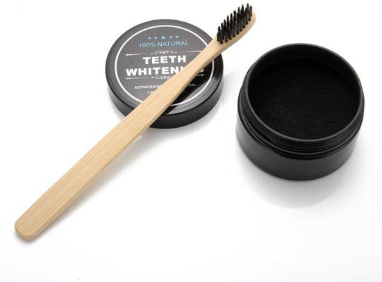 merkloos activated organic charcoal teeth whitening natural gratis bambus zahnburste