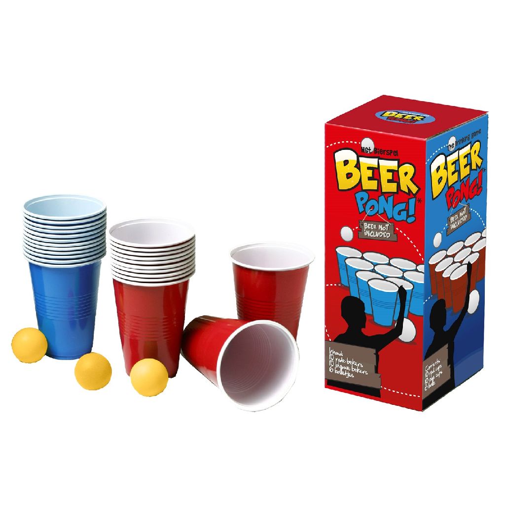 merkloos beer pong 20 cups 6 balls