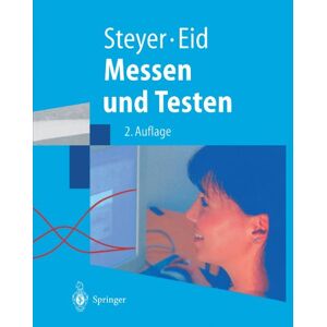Messen Und Testen Mit Übungen Und Lösungen Rolf Steyer (u. A.) Taschenbuch Xv