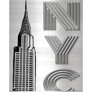 Michael Huhn - Iconic Chrysler Building New York City Sir Michael Artist Drawing Writing Journal