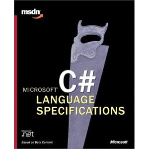 Microsoft Corporation - Gebraucht Microsoft C Sharp Language Specifications (msdn) - Preis Vom 28.04.2024 04:54:08 H