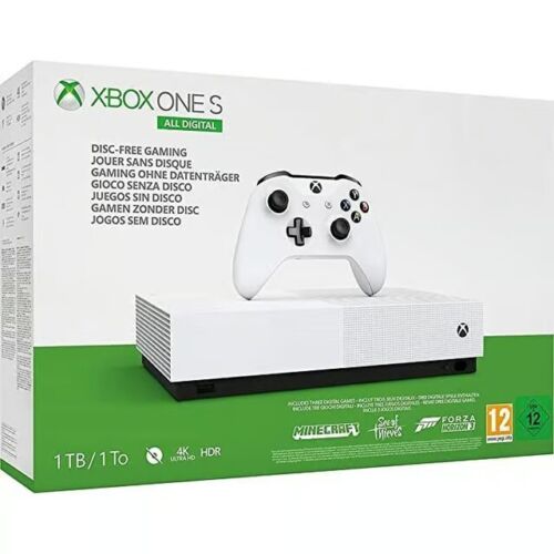Microsoft Xbox One S All-digital Edition 1tb Spielekonsole - Weiß Neu Sealed