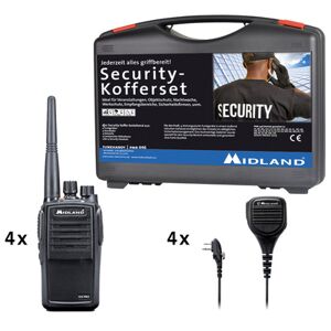 midland g15 pro pmr 4er security inkl. ma 25-m c1127.s3 pmr-handfunkgerÃ¤t 4er set