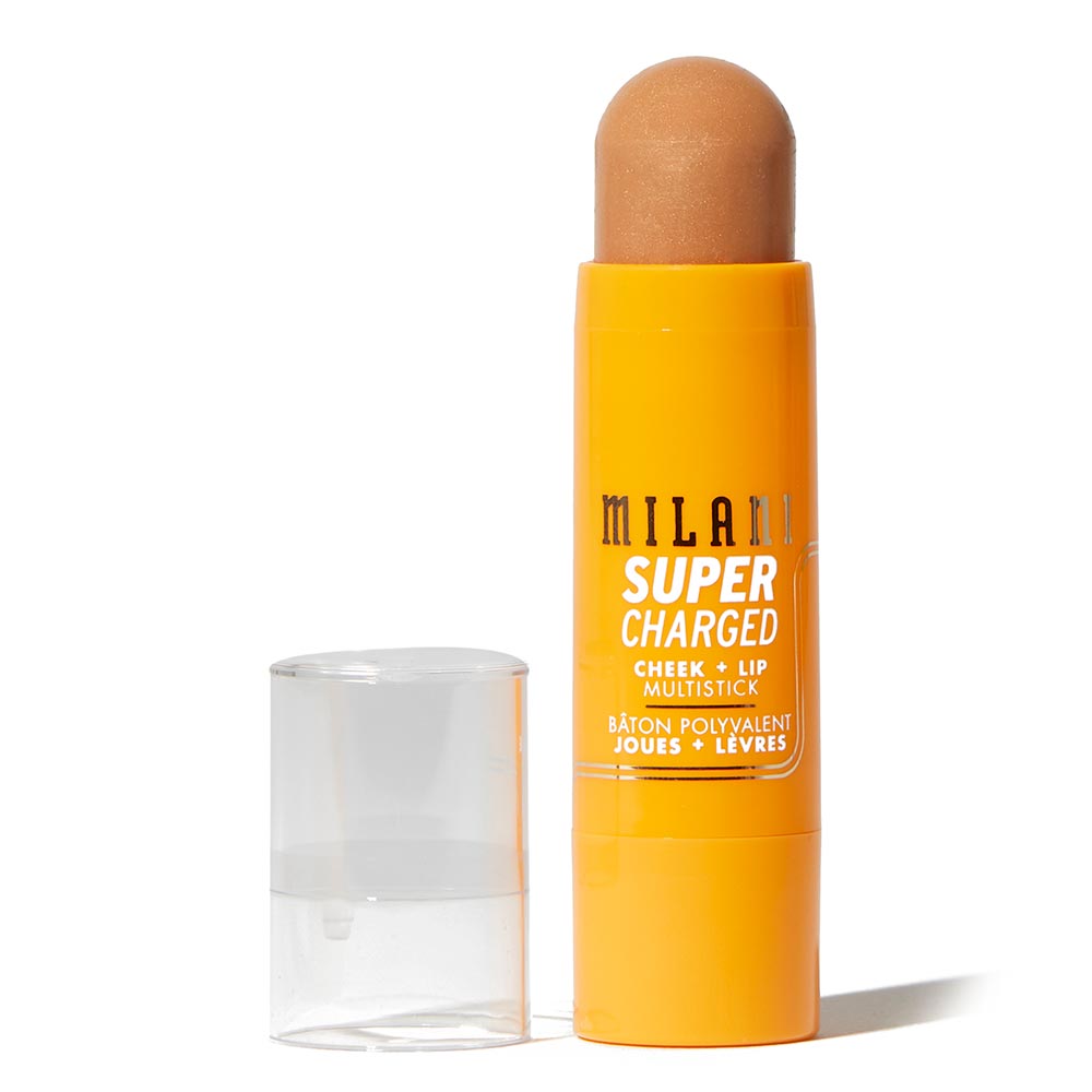 milani supercharged cheek + lip multistick 180 power highlight bronze