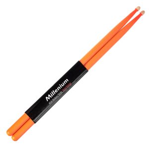 Millenium H5a Hickory Sticks Neon Orange Neon Orange