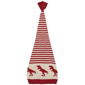 Minymo - Strick-zipfelmütze Dino In Rot, Gr.50
