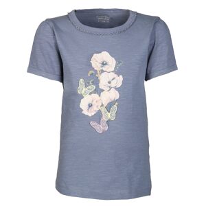 Minymo - T-shirt Poppy Bouquet In Graublau, Gr.104