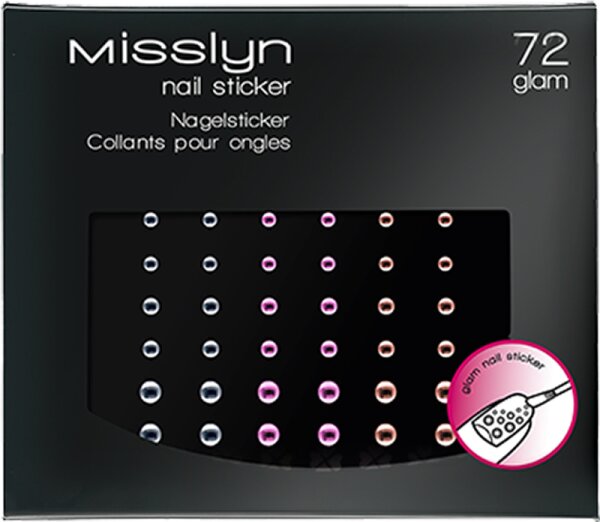 misslyn nail sticker glam saturn 72 (selbstklebende sticker) 1 stk.