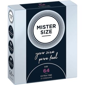 Mister Size Lust & Liebe Kondome Pure Feel 64 Mm - Größe 2xl