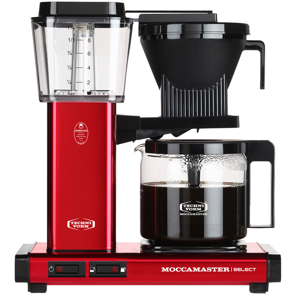 Moccamaster Kbg Select Kaffeemaschine Mit Glaskanne - Red Metallic - 32 X 17 X 36 Cm - Kannengröße: 1,25 Liter