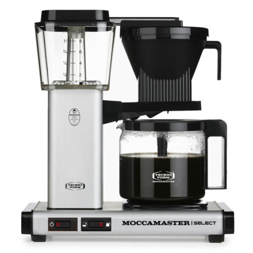 Moccamaster Kbg Select Kaffeemaschine Mit Glaskanne - Matt Silver - 32 X 17 X 36 Cm - Kannengröße: 1,25 Liter