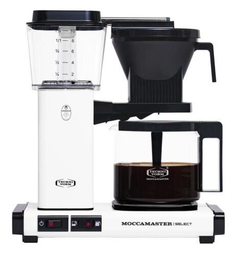 Moccamaster Kbg Select Kaffeemaschine Mit Glaskanne - Matt White - 36x32x17 Cm