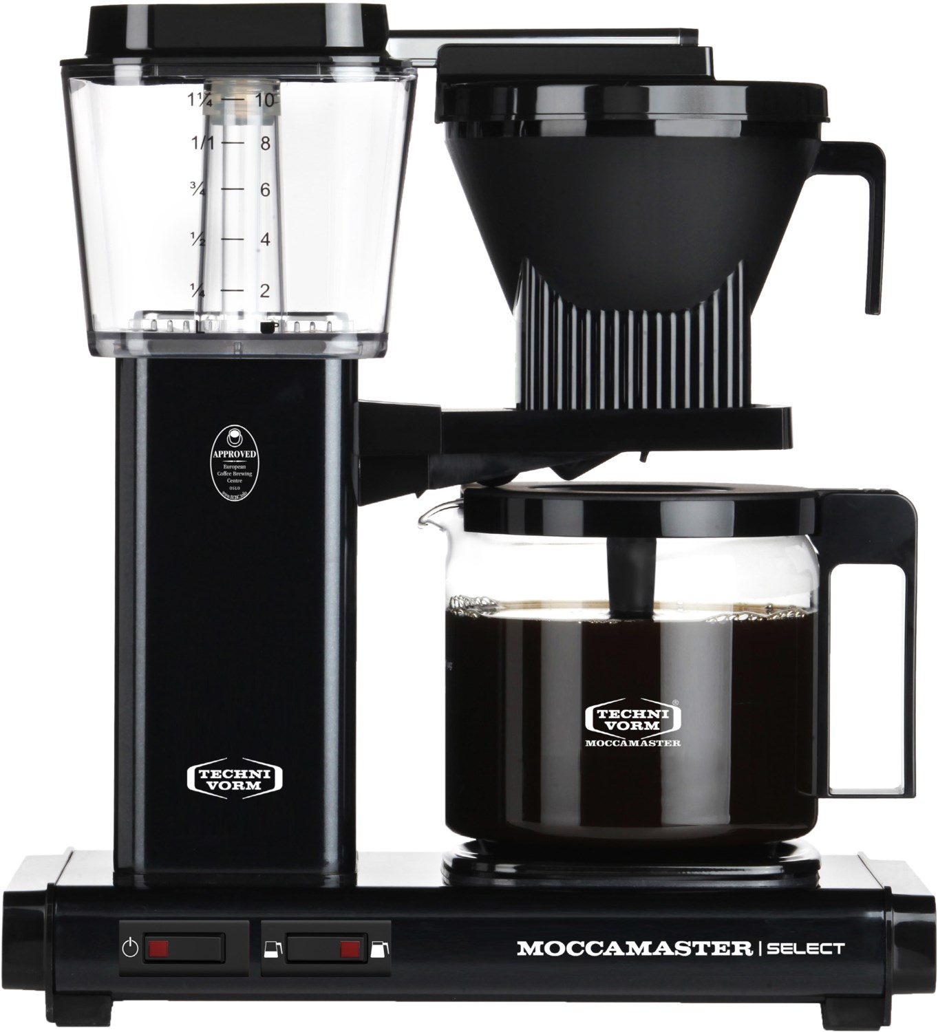 Moccamaster Kbg Select Kaffeemaschine Mit Glaskanne - Black - 32 X 17 X 36 Cm - Kannengröße: 1,25 Liter
