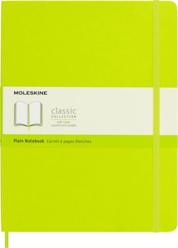 Moleskine - Classic Notebook, Plain Notebook, Soft Cover And Elastic Closure, Si