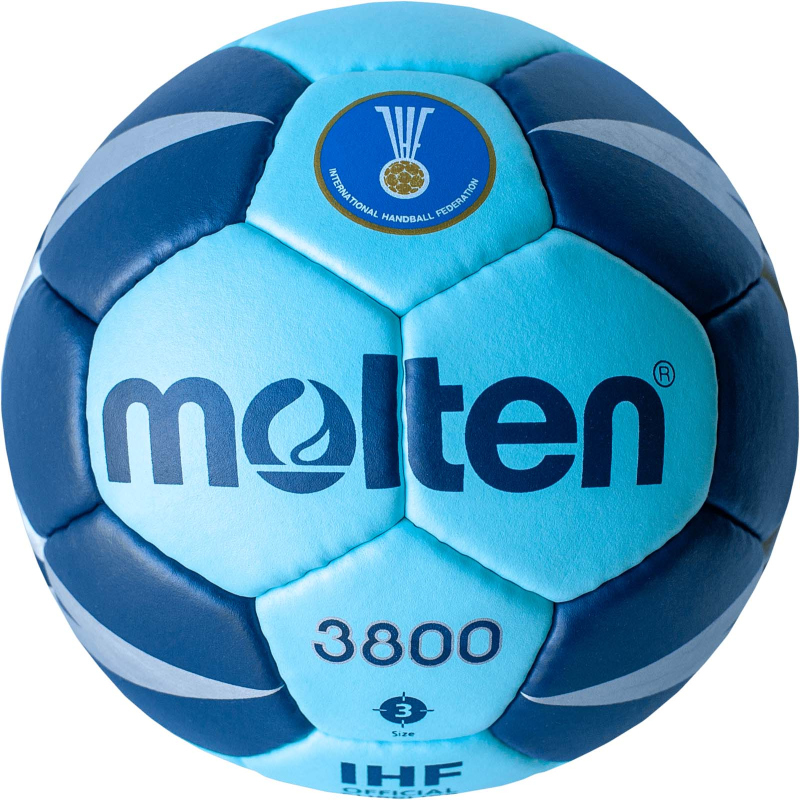Molten Handball Hx3800-cn Ihf Wettspielball Cyan/blau/silber Größe 2, 3