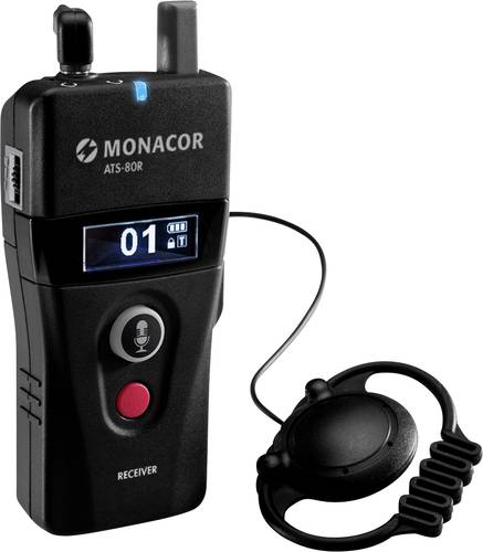 monacor ats-80r hand mikrofon-empfÃ¤nger Ãœbertragungsart (details):digital inkl. klammer