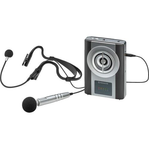 Monacor Wap-8 Tragbarer Sprachverstärker Lautsprecher Inkl. Hand- & Headset-mikrofon