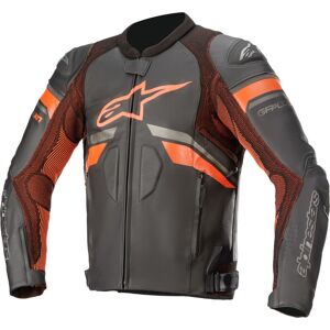 Moto Leather Jacket Alpinestars Gp Plus V3 Rideknit, Black/red