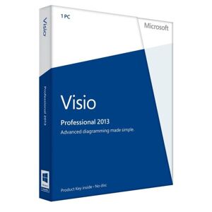 Ms Visio 2013 Professional Pro 32/64 Bit D87-05365 Deutsch Neu Vollversion