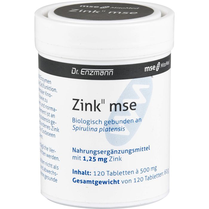 mse pharmazeutika gmbh zink ii mse 1,25 mg tabletten