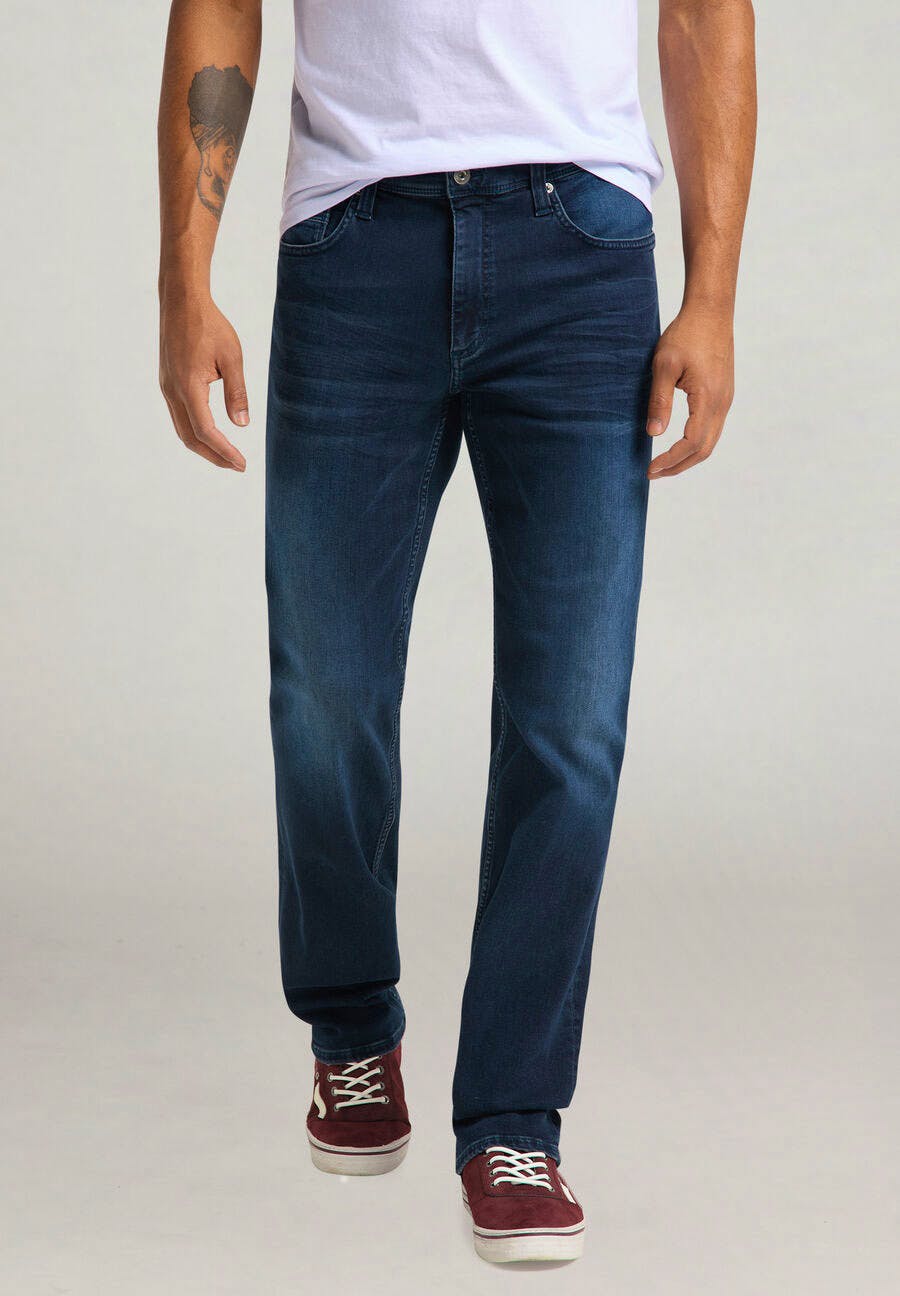 mustang washington jeans slim fit stone washed uomo