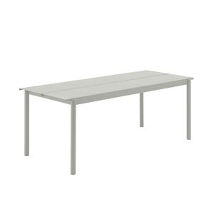 muuto outdoor tisch linear steel table 200 cm l grey