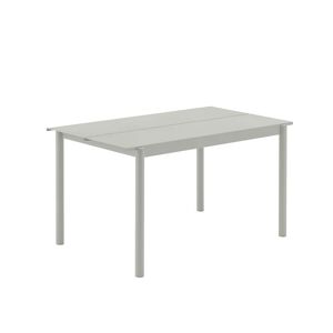 muuto outdoor tisch linear steel table 140 cm l grey