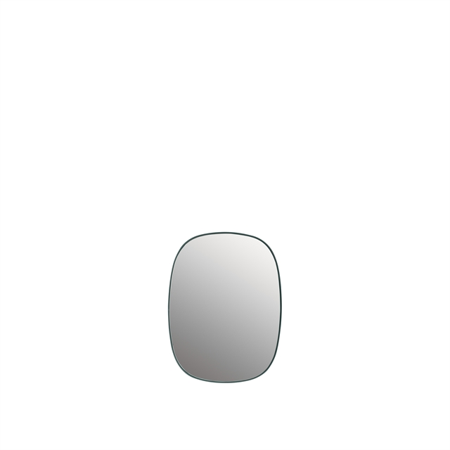 muuto spiegel framed mirror 59 cm h dark green/clear