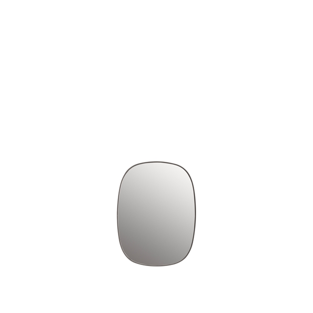 muuto spiegel framed mirror 59 cm h grey/clear