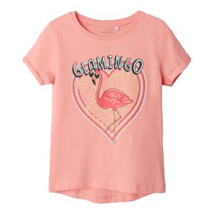 Name It - T-shirt Nmfvix Glamingo In Apricot Blush, Gr.98