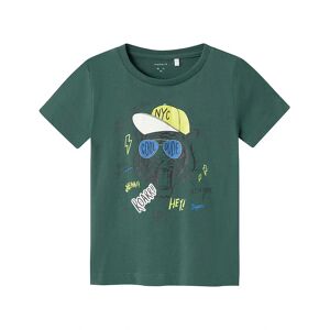 Name It - T-shirt Nmmberte Cool Dude In Mallard Green, Gr.110