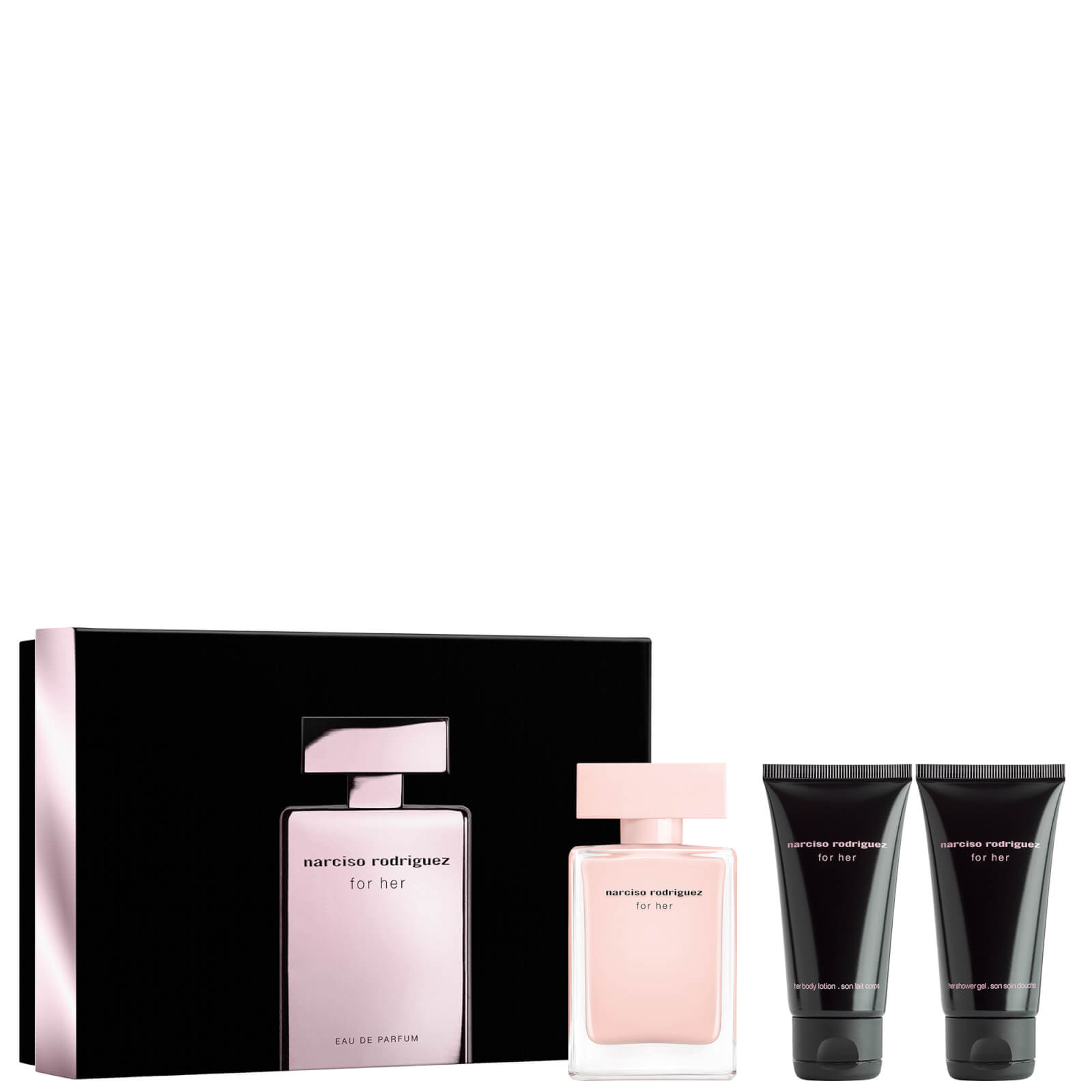 narciso rodriguez geschenkset - for her eau de parfum set 3x50ml keine farbe donna