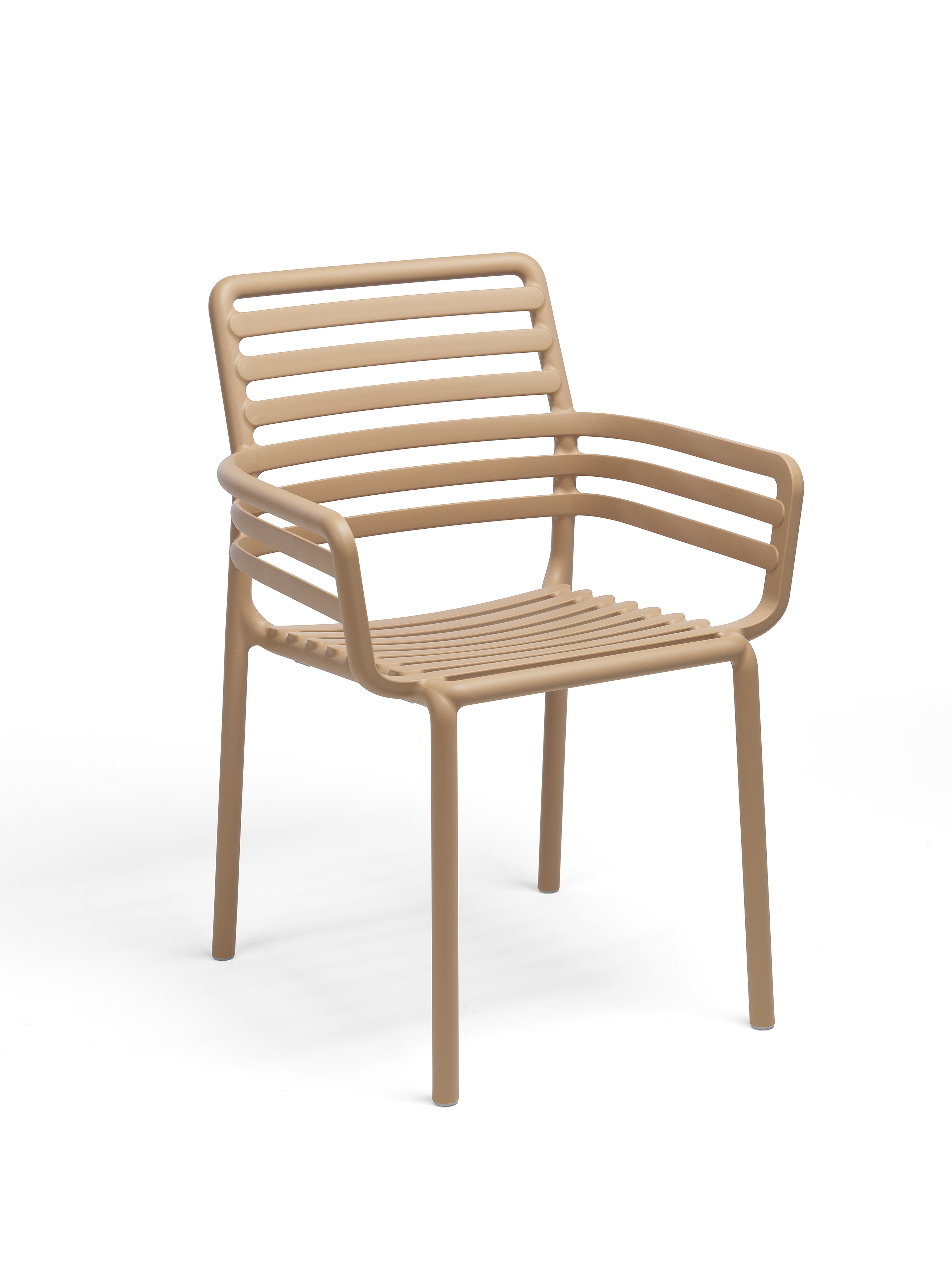 Nardi Doga Armchair Stühle Mit Armlehne Outdoor - 6er Set - Cappuccino - 6er Set: Breite: 60 Cm, Höhe: 83,5 Cm, Tiefe: 56,5 Cm