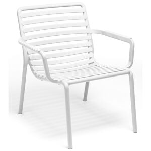 Nardi Doga Relax Stühle Outdoor- 4er Set - Bianco - 4er Set: Breite: 70 Cm, Höhe: 76 Cm, Tiefe: 75,5 Cm